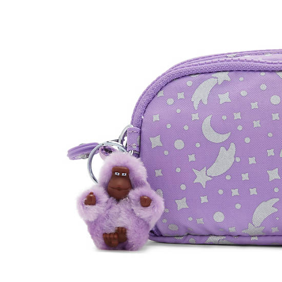 Kipling Gitroy Printed Pencil Case Çanta Metal | TR 1086RV